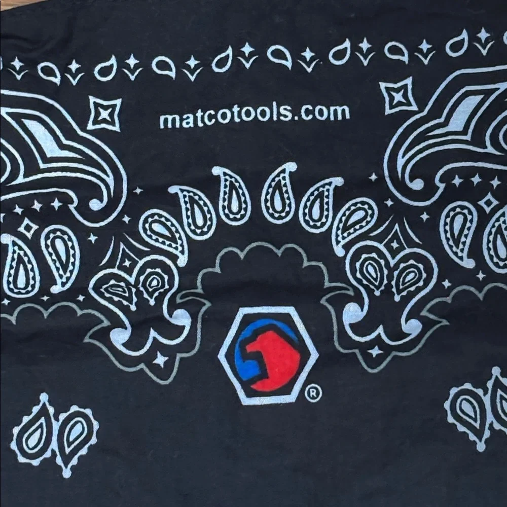 Matco Tools Scarf & Bandana Set Black Blue Red New